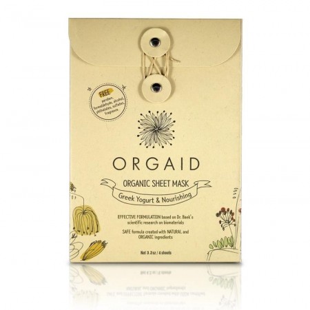 ORGAID - Greek Yogurt & Nourishing Organic Sheet Mask box (4 stk.)